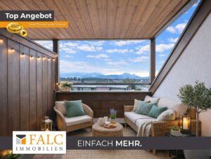 Alpenblick inklusive – Traumhafte Dachgeschosswohnung mit extra Hobbyraum